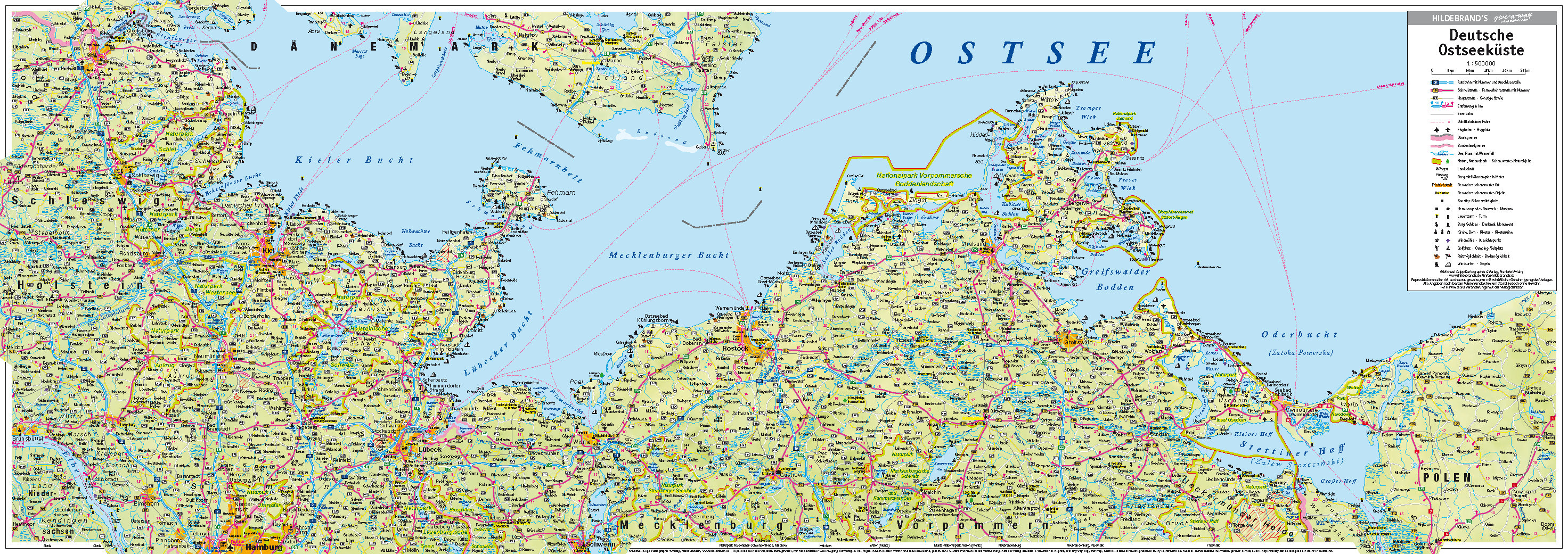 Deutsche Ostseeküste Kartenseite