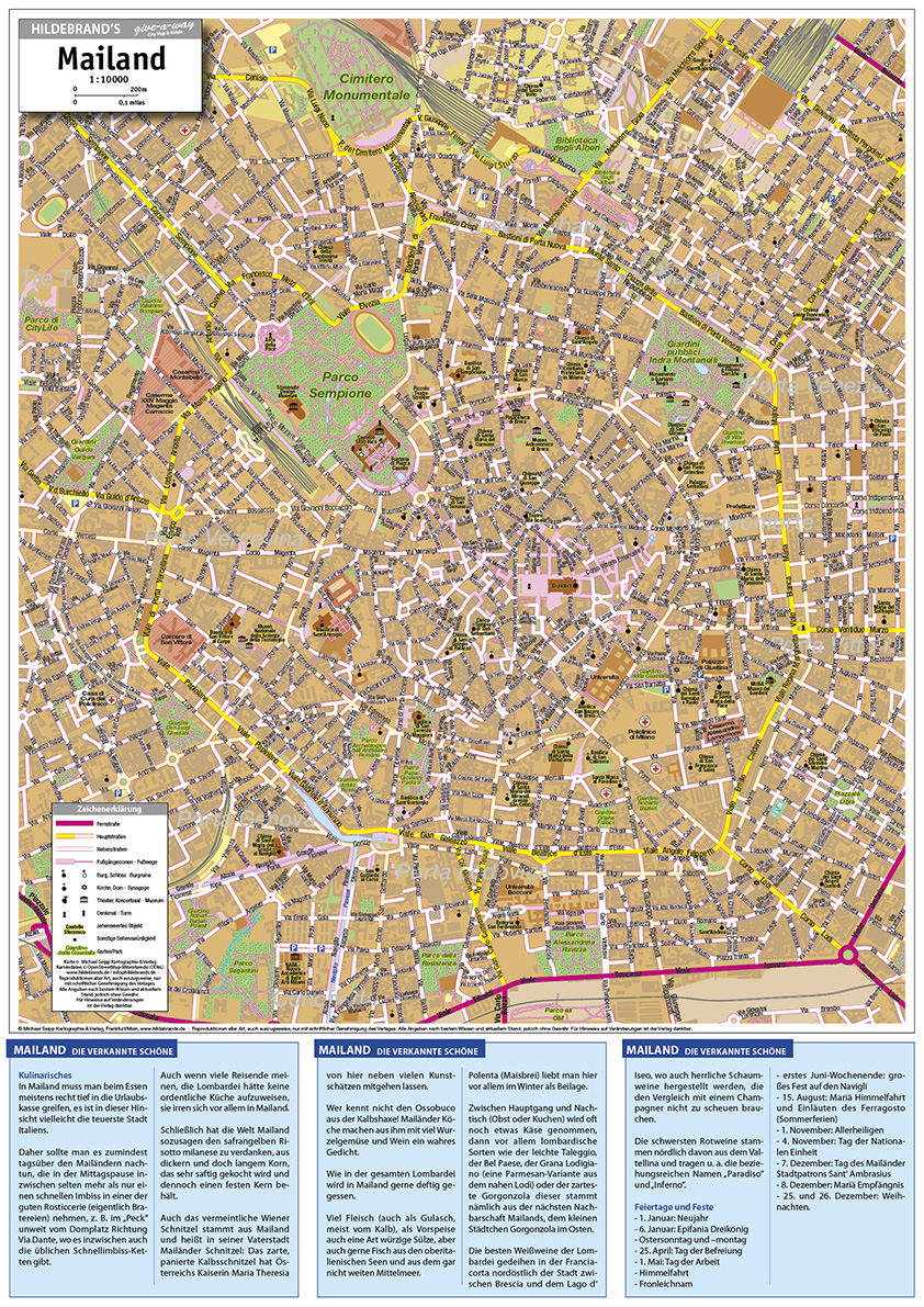 Mailand Kartenseite